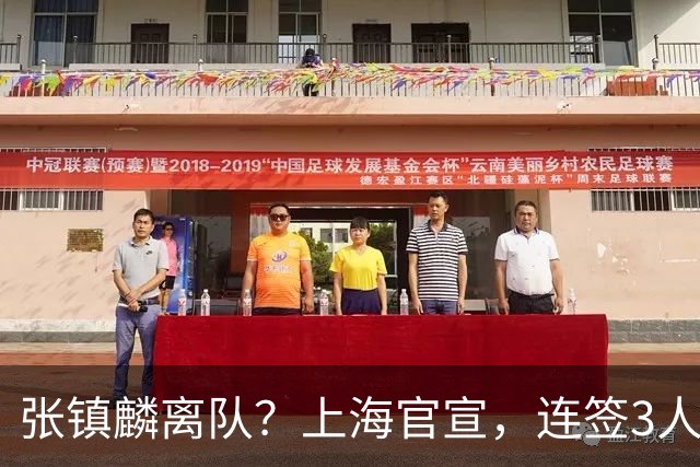 张镇麟离队？上海官宣，连签3人，1顶薪合同+1个C类+1个B类